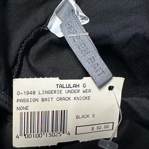 Passion Bait Black “Crack” Boyshort Hip Hugger Panties Bathing Suit Bottoms - Picture 4 of 5